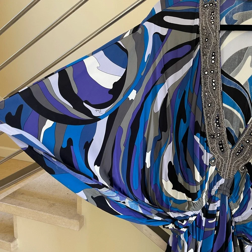 Vintage Emilio Pucci Multicolor Patterned Dress/Top - Picture 6 of 12